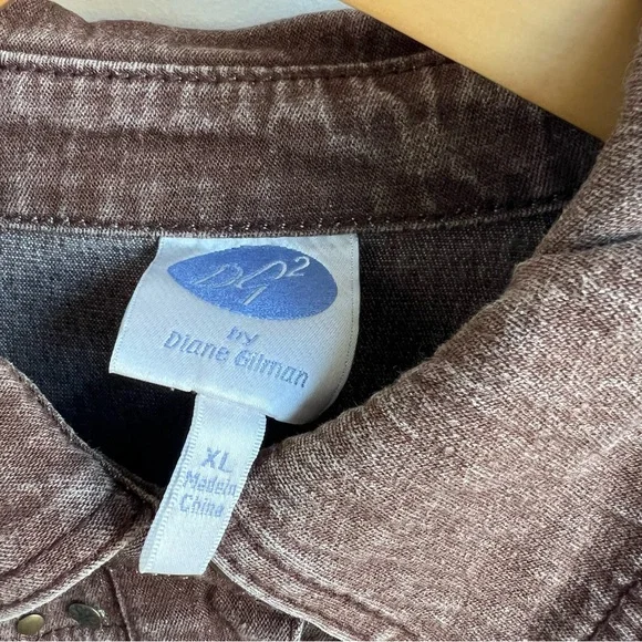 Belted Denim Dress DG2 by Diane Gilman Size XL - Picture 4 of 13